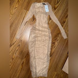 NUDE/PINK ZARA DRESS